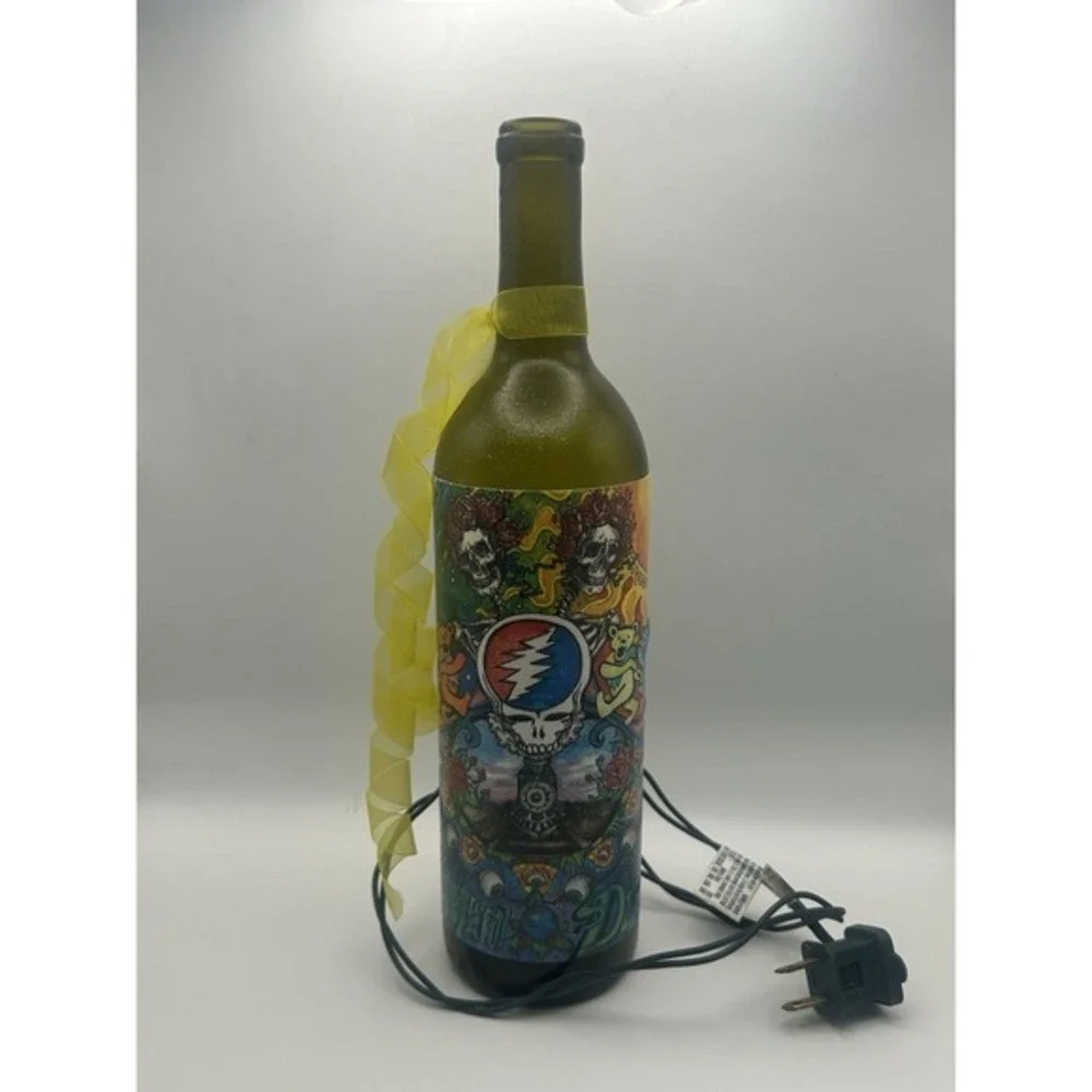 Upcycled Wine Bottl Grateful Dead & Company‎ Light Up Table Decor